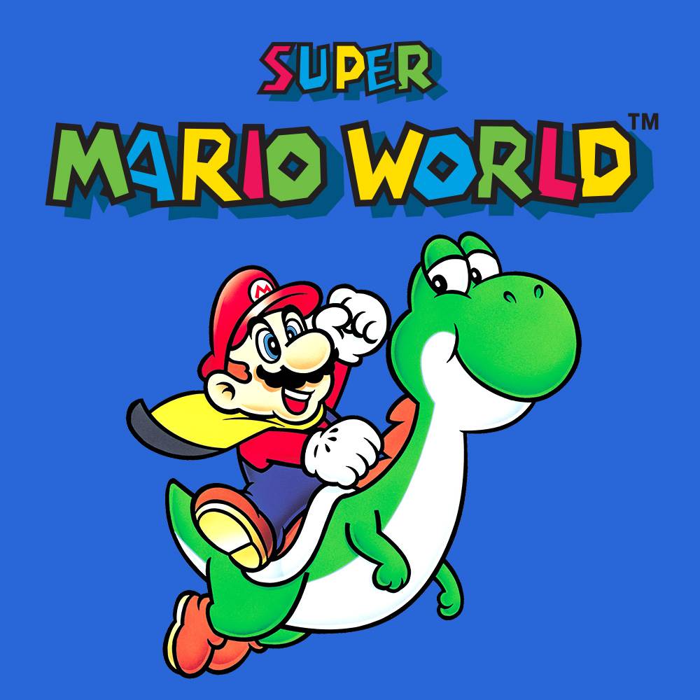 SQ SNES SuperMarioWorld - Super Mario World (Nintendo, 1990)